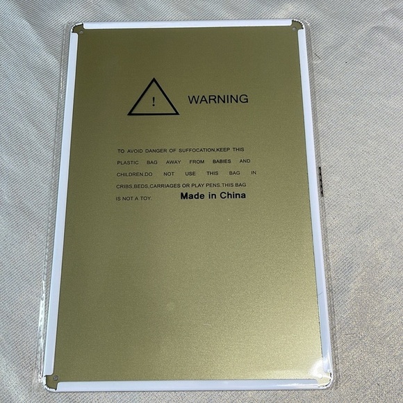 Vintage Vibe NWT Hair Hustler Metal Tin Sign Tatoo Hand Design Scissors Comb - Picture 3 of 6